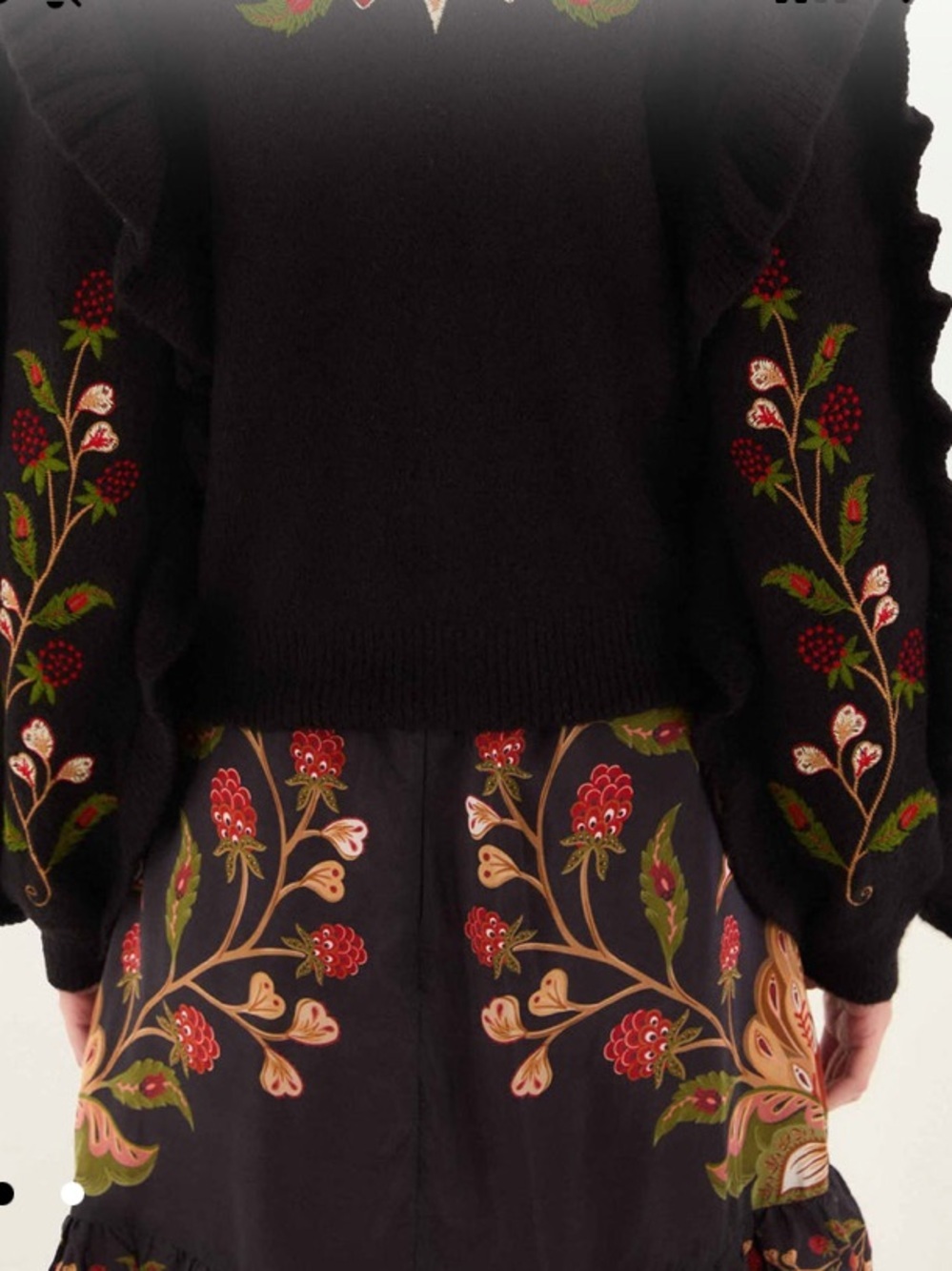 Nwt farm Rio Black Berry Embroidery
Knit Cardigan 300$ summer embroidered boho - Picture 4 of 4